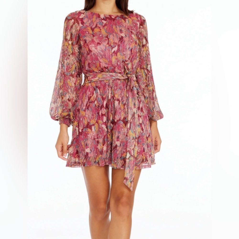 Dress the Population Multicolor Floral Mini Dress